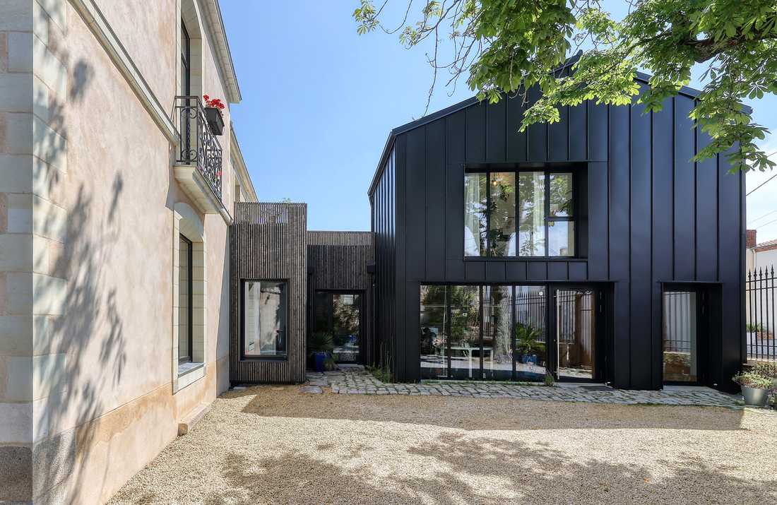 Extension d'une maison ancienne du 19e siècle par un architecte d'intérieur à Biarritz