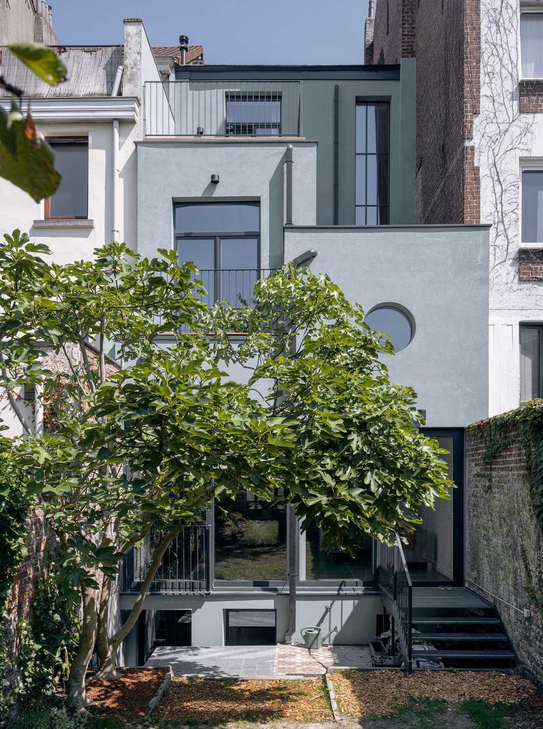 Extension d'une maison de ville mitoyenne par un architecte à Biarritz