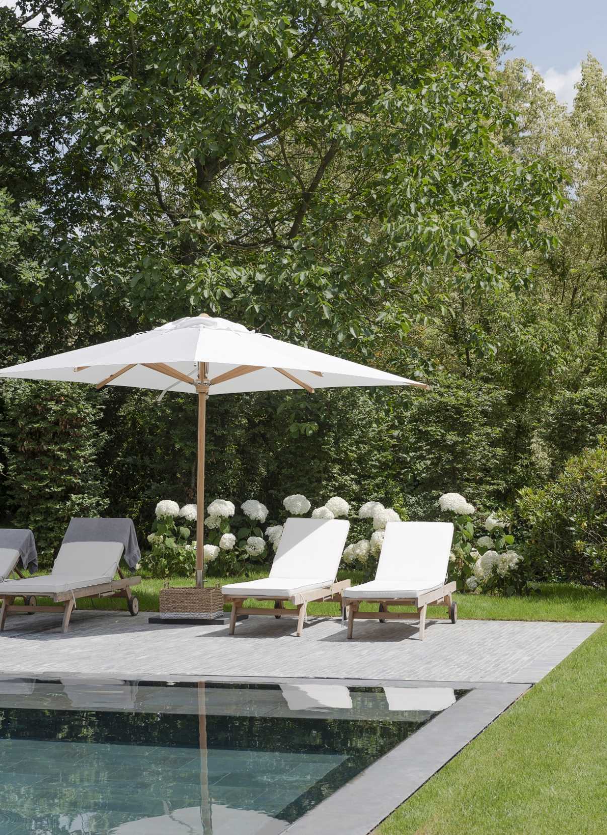 Jardin avec piscine aménagé par un paysagiste à Biarritz
