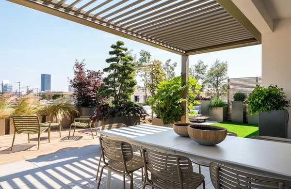 Création d'une double terrasse avec vue