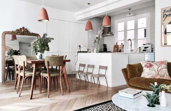 Fusion de deux petits appartements haussmanniens par un architecte d'intérieur